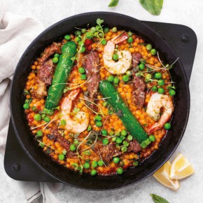 Grandine a'la paella surf and turf